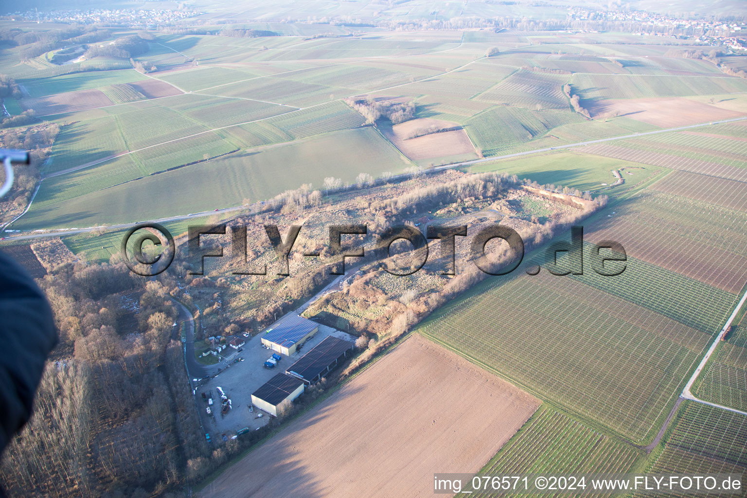 Vue aérienne de Décharge à Niederhorbach dans le département Rhénanie-Palatinat, Allemagne