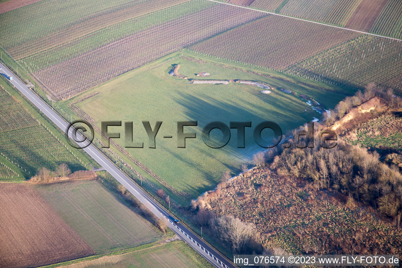 Photographie aérienne de Décharge à Niederhorbach dans le département Rhénanie-Palatinat, Allemagne
