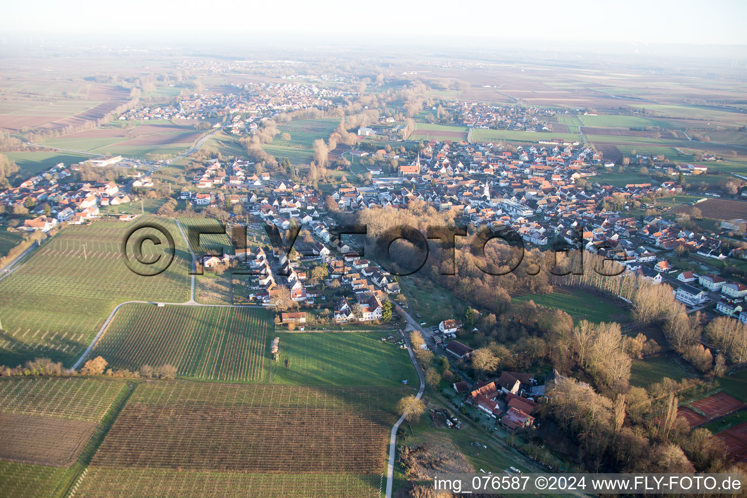 Image drone de Quartier Ingenheim in Billigheim-Ingenheim dans le département Rhénanie-Palatinat, Allemagne