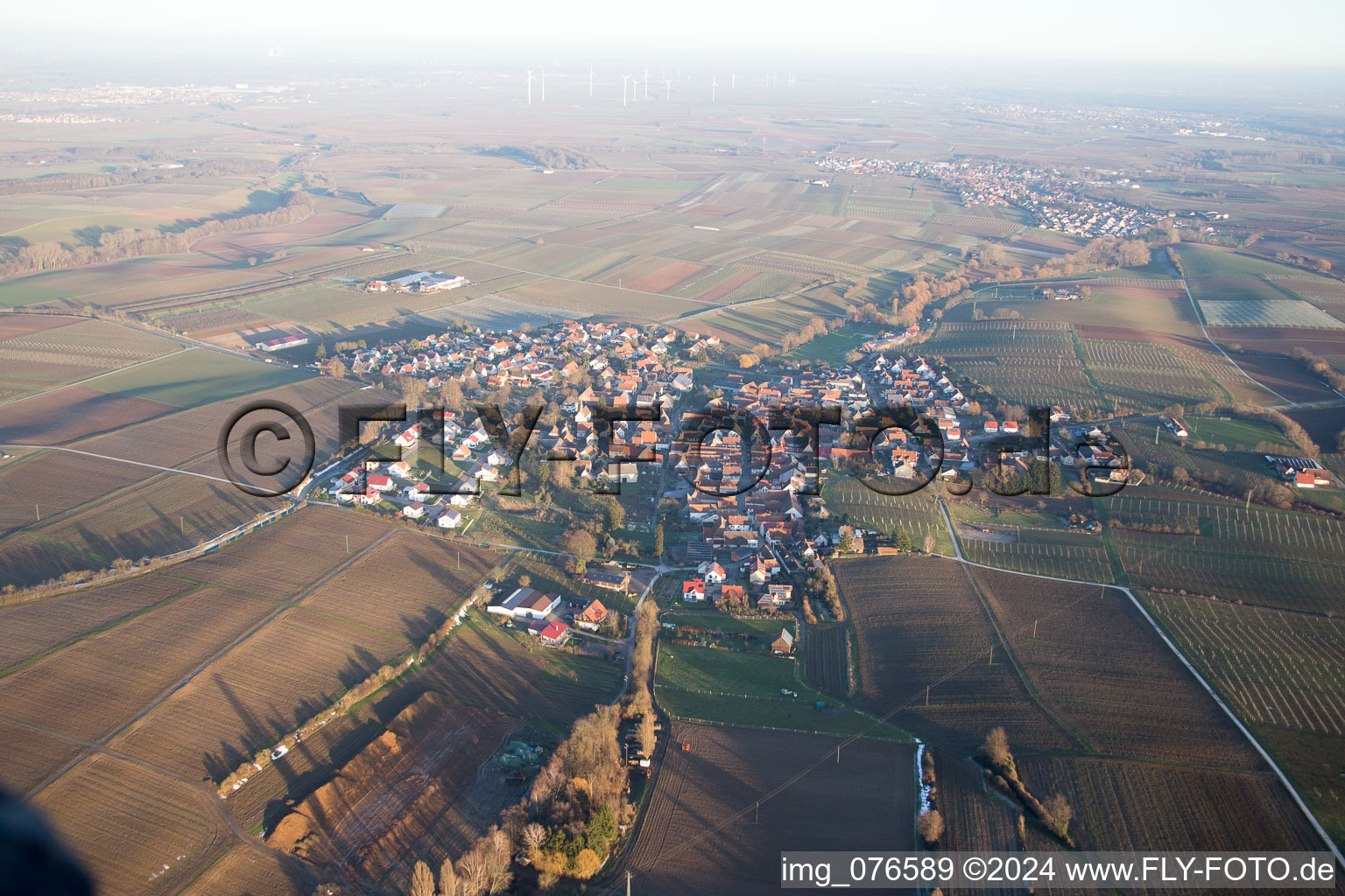 Quartier Mörzheim in Landau in der Pfalz dans le département Rhénanie-Palatinat, Allemagne du point de vue du drone