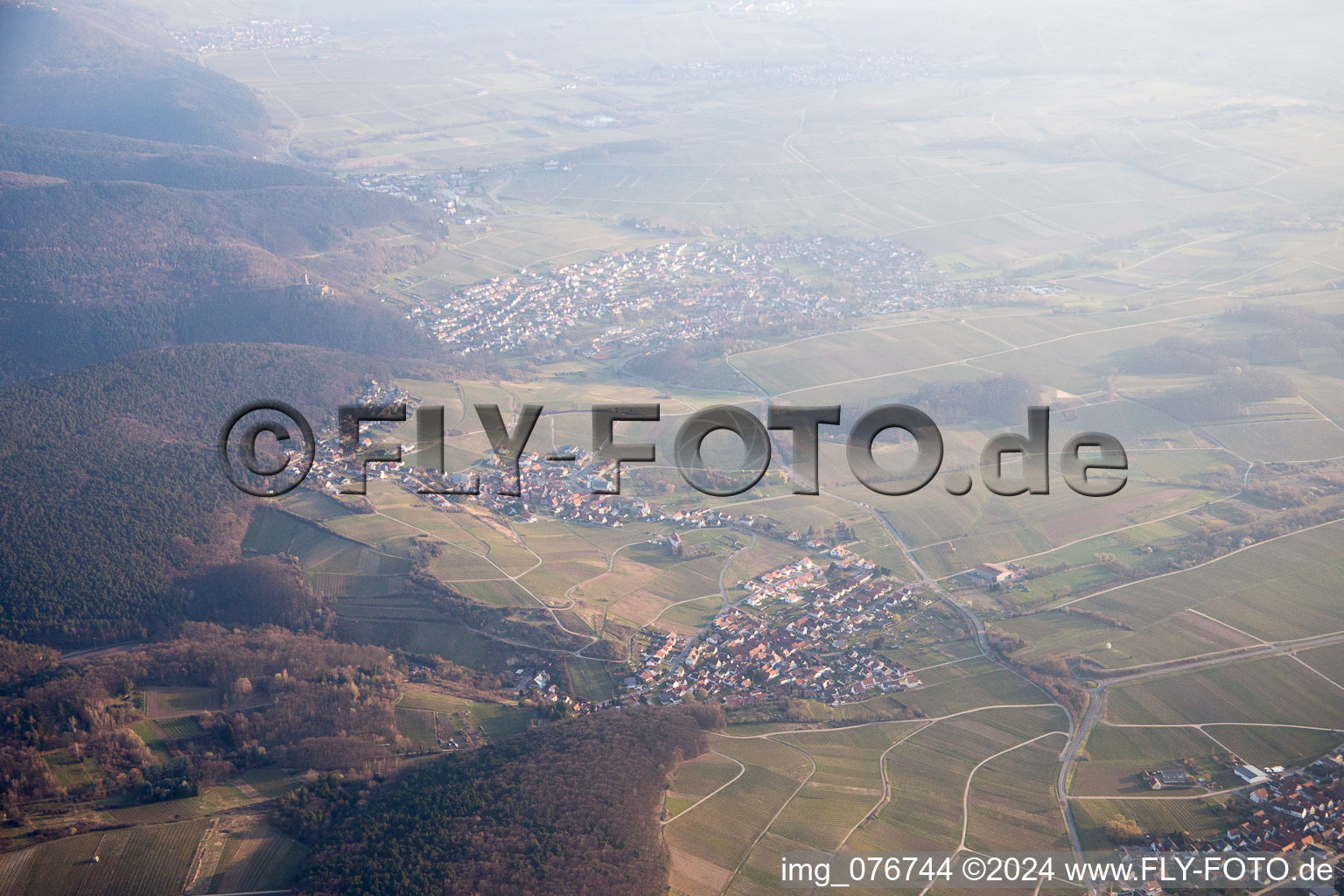 Vue aérienne de Quartier Gleishorbach in Gleiszellen-Gleishorbach dans le département Rhénanie-Palatinat, Allemagne