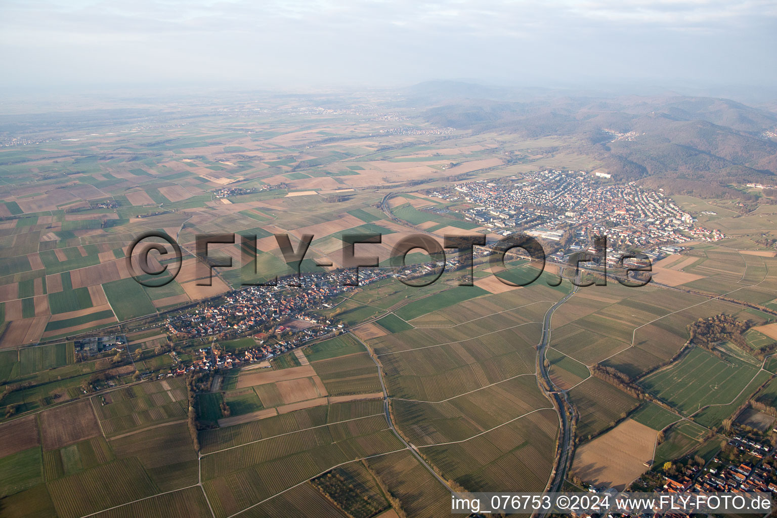 Vue d'oiseau de Quartier Kapellen in Kapellen-Drusweiler dans le département Rhénanie-Palatinat, Allemagne