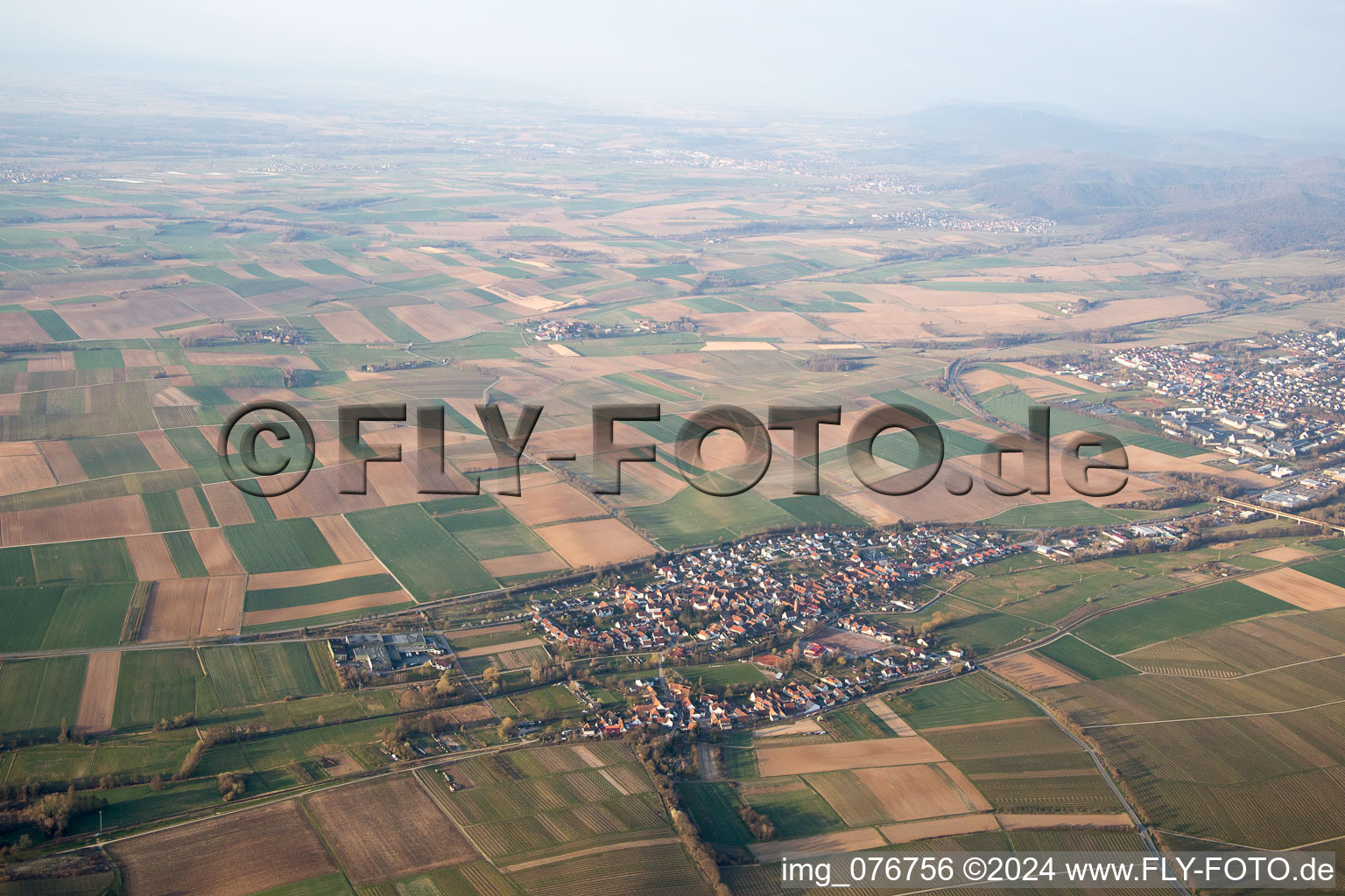 Quartier Kapellen in Kapellen-Drusweiler dans le département Rhénanie-Palatinat, Allemagne vue du ciel