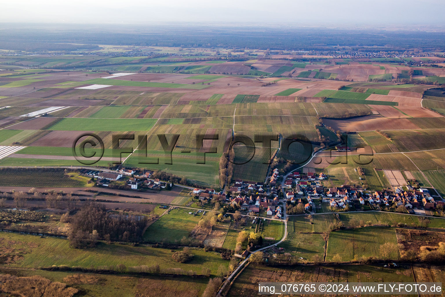 Photographie aérienne de Hergersweiler dans le département Rhénanie-Palatinat, Allemagne