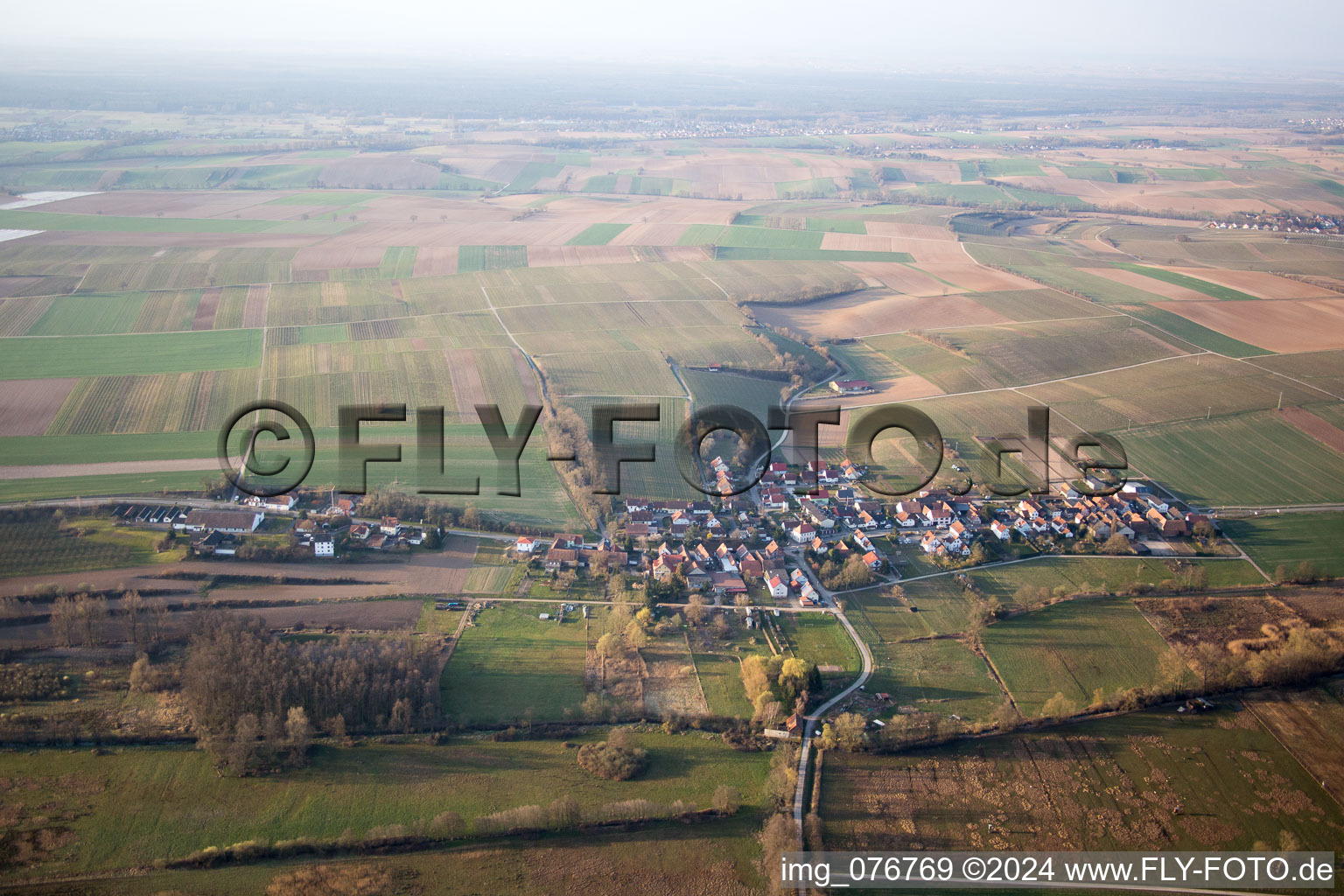 Hergersweiler dans le département Rhénanie-Palatinat, Allemagne vue d'en haut