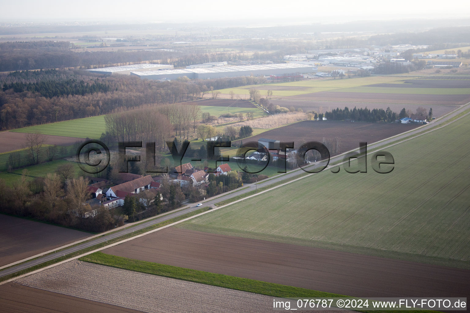 Höfen dans le département Rhénanie-Palatinat, Allemagne vue du ciel