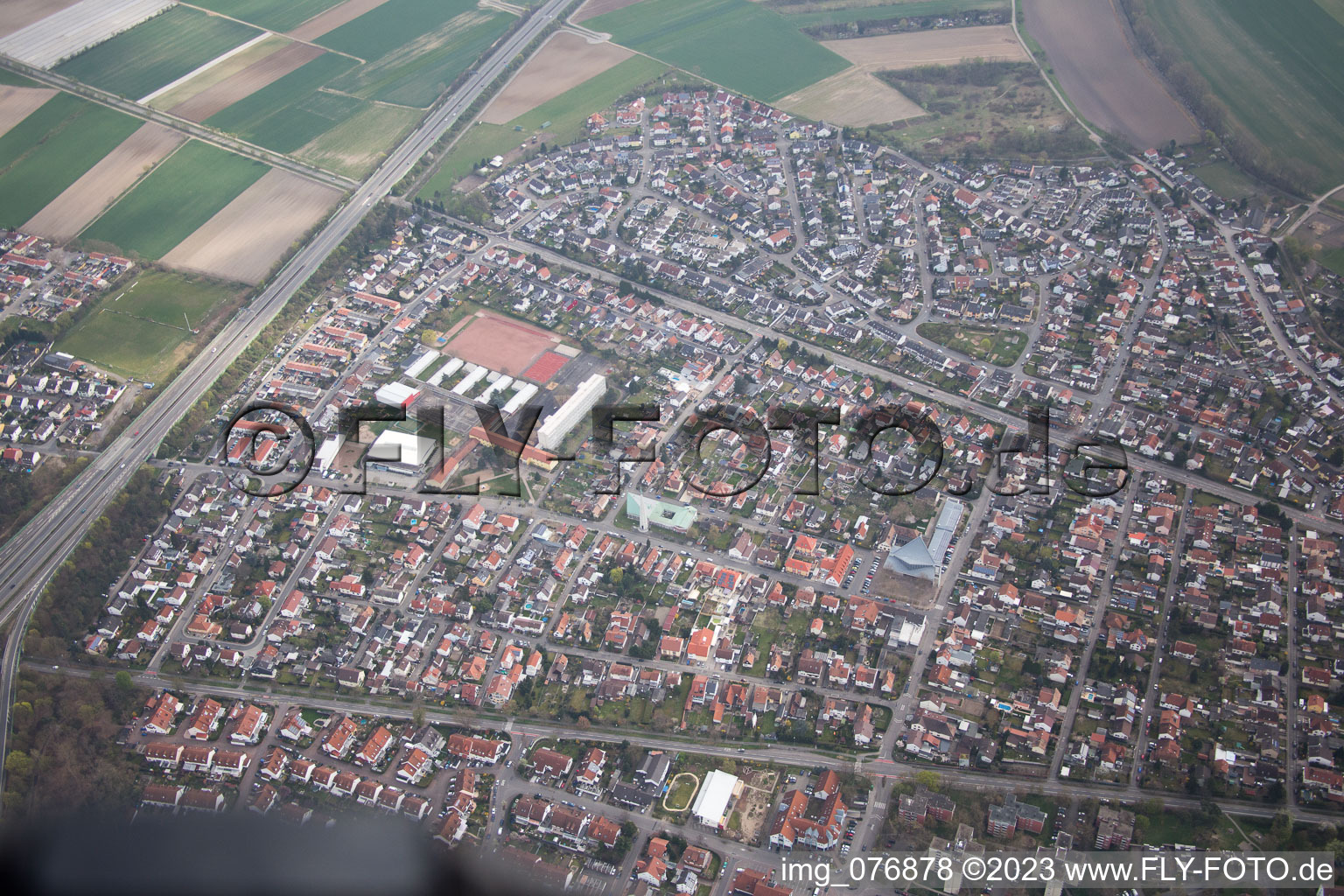 Photographie aérienne de N à Speyer dans le département Rhénanie-Palatinat, Allemagne
