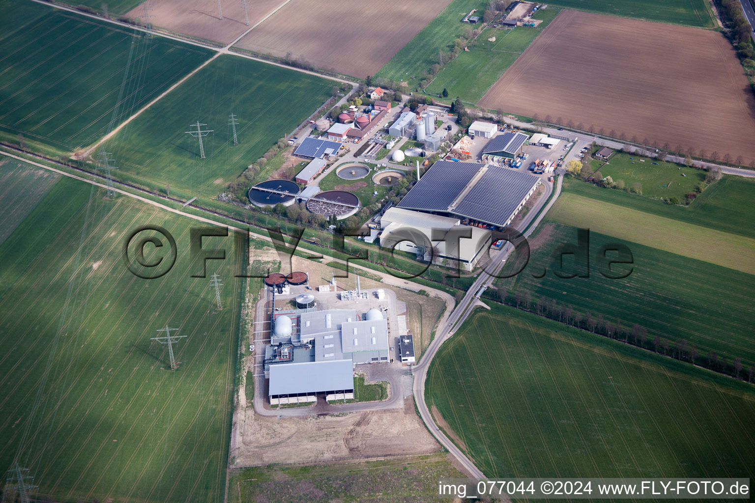 Photographie aérienne de Heppenheim dans le département Hesse, Allemagne