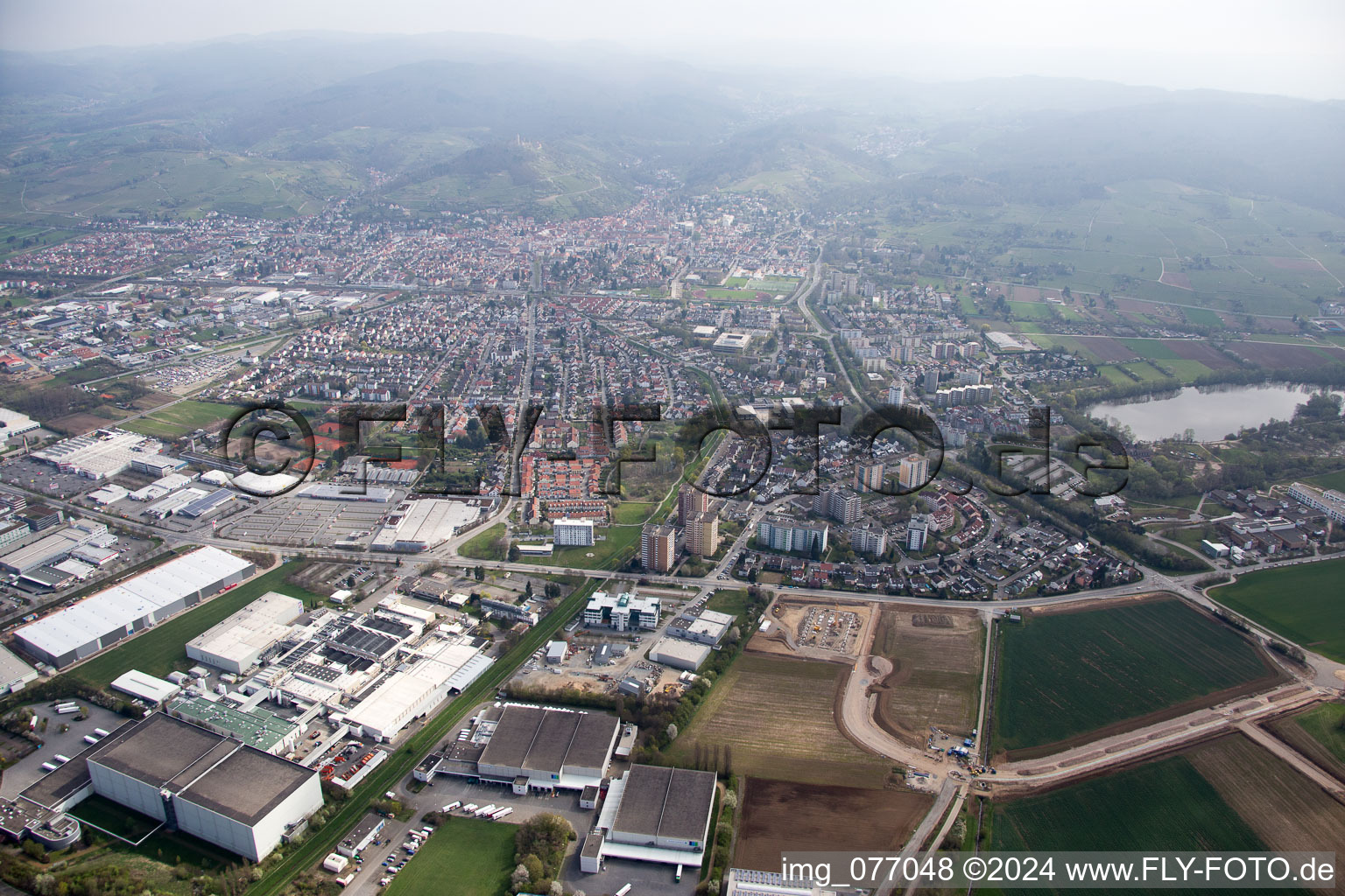 Heppenheim dans le département Hesse, Allemagne d'en haut