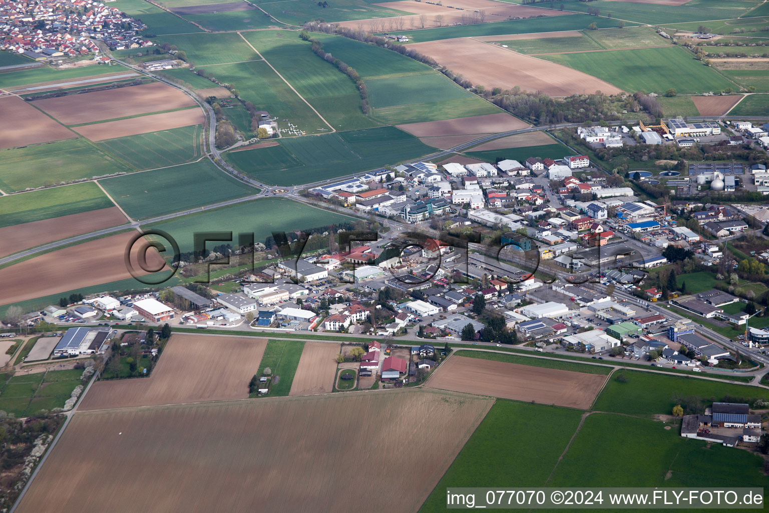 Bensheim dans le département Hesse, Allemagne hors des airs