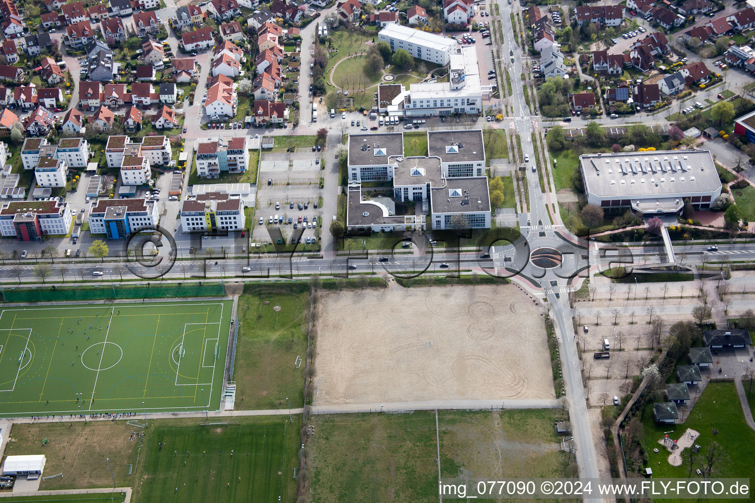 Photographie aérienne de Bensheim dans le département Hesse, Allemagne