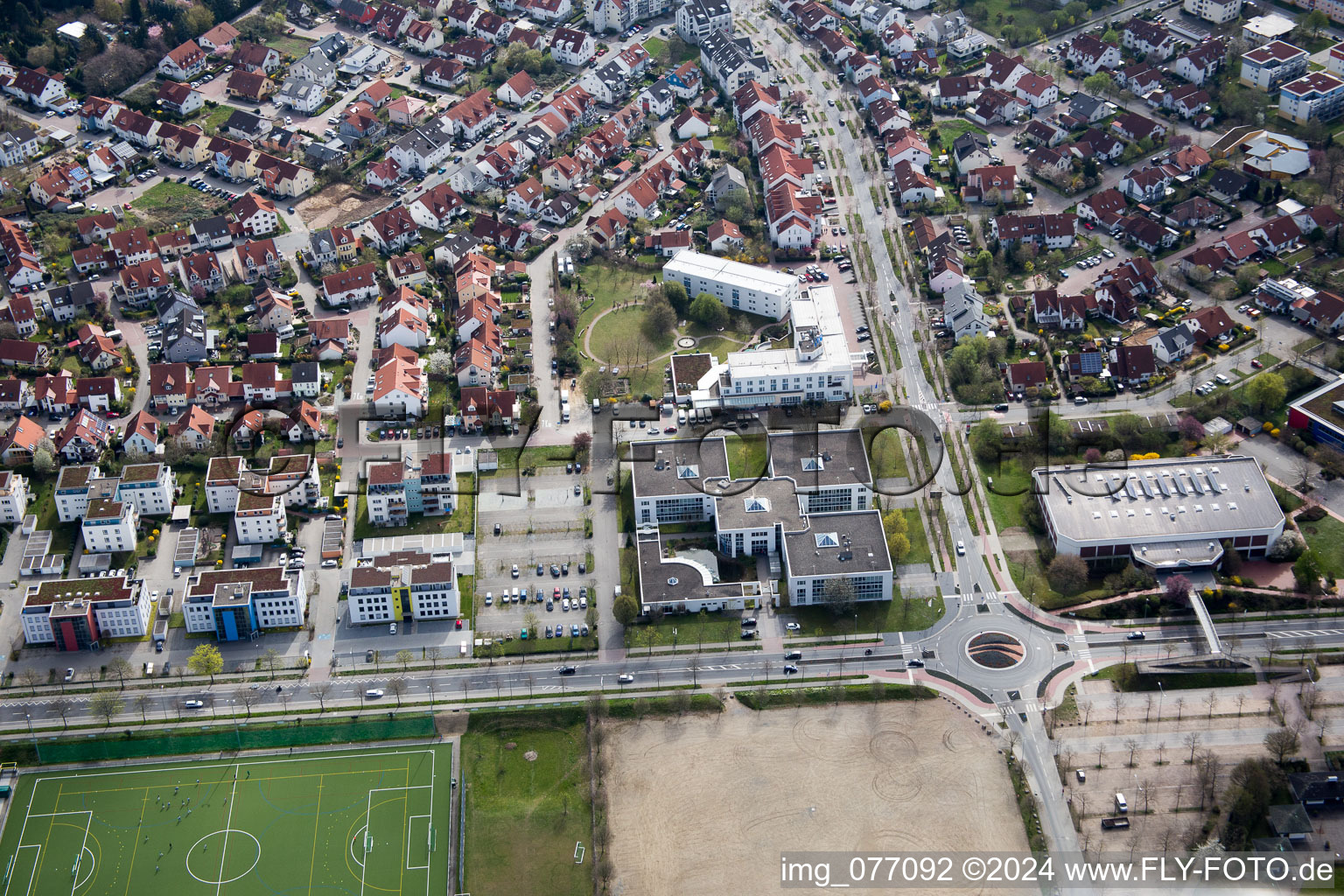 Bensheim dans le département Hesse, Allemagne d'en haut