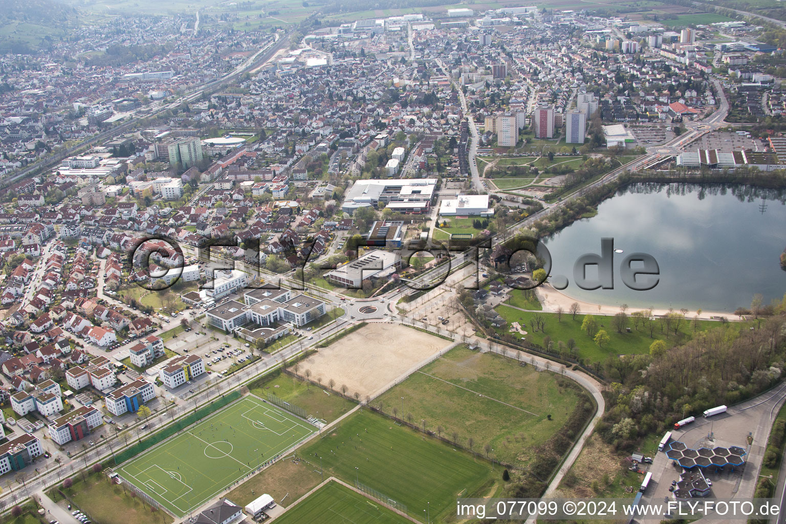 Bensheim dans le département Hesse, Allemagne vue du ciel