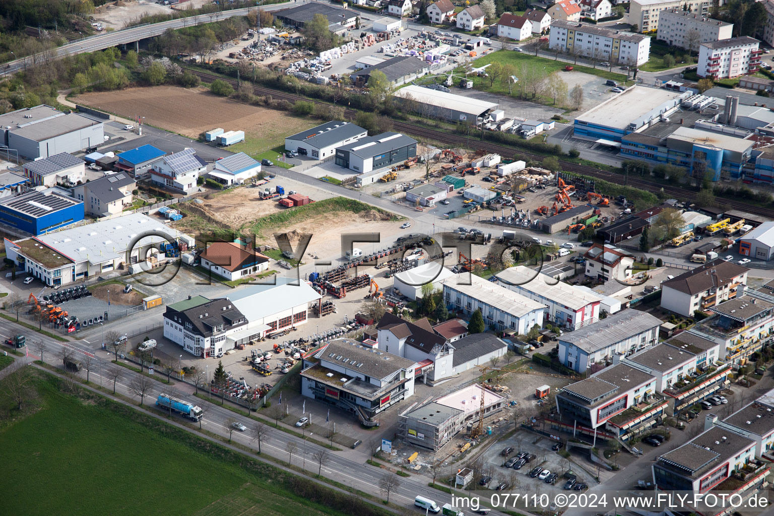 Quartier Auerbach in Bensheim dans le département Hesse, Allemagne hors des airs