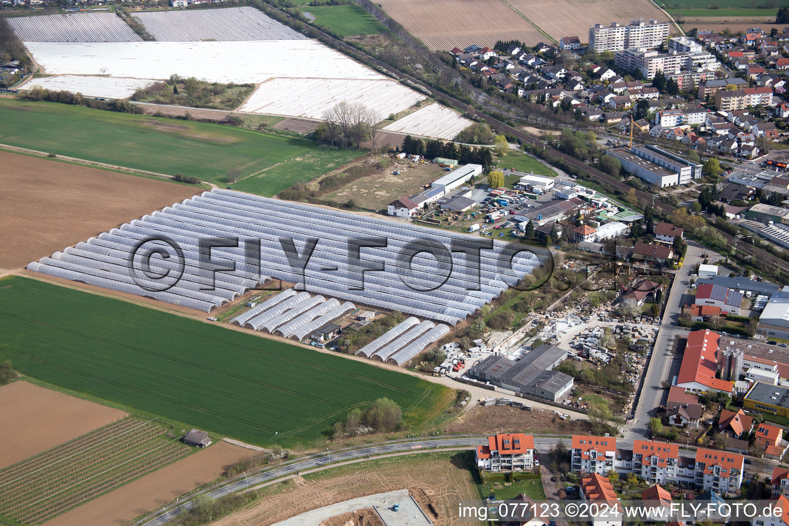 Image drone de Zwingenberg dans le département Hesse, Allemagne