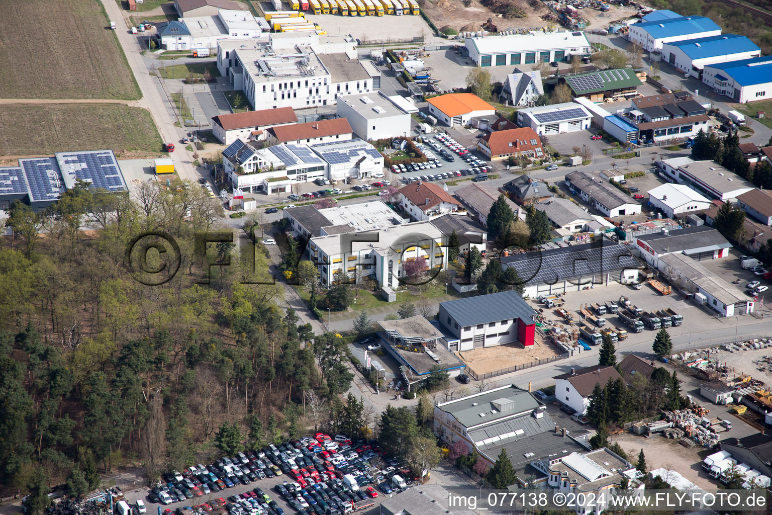 Image drone de Alsbach-Hähnlein dans le département Hesse, Allemagne