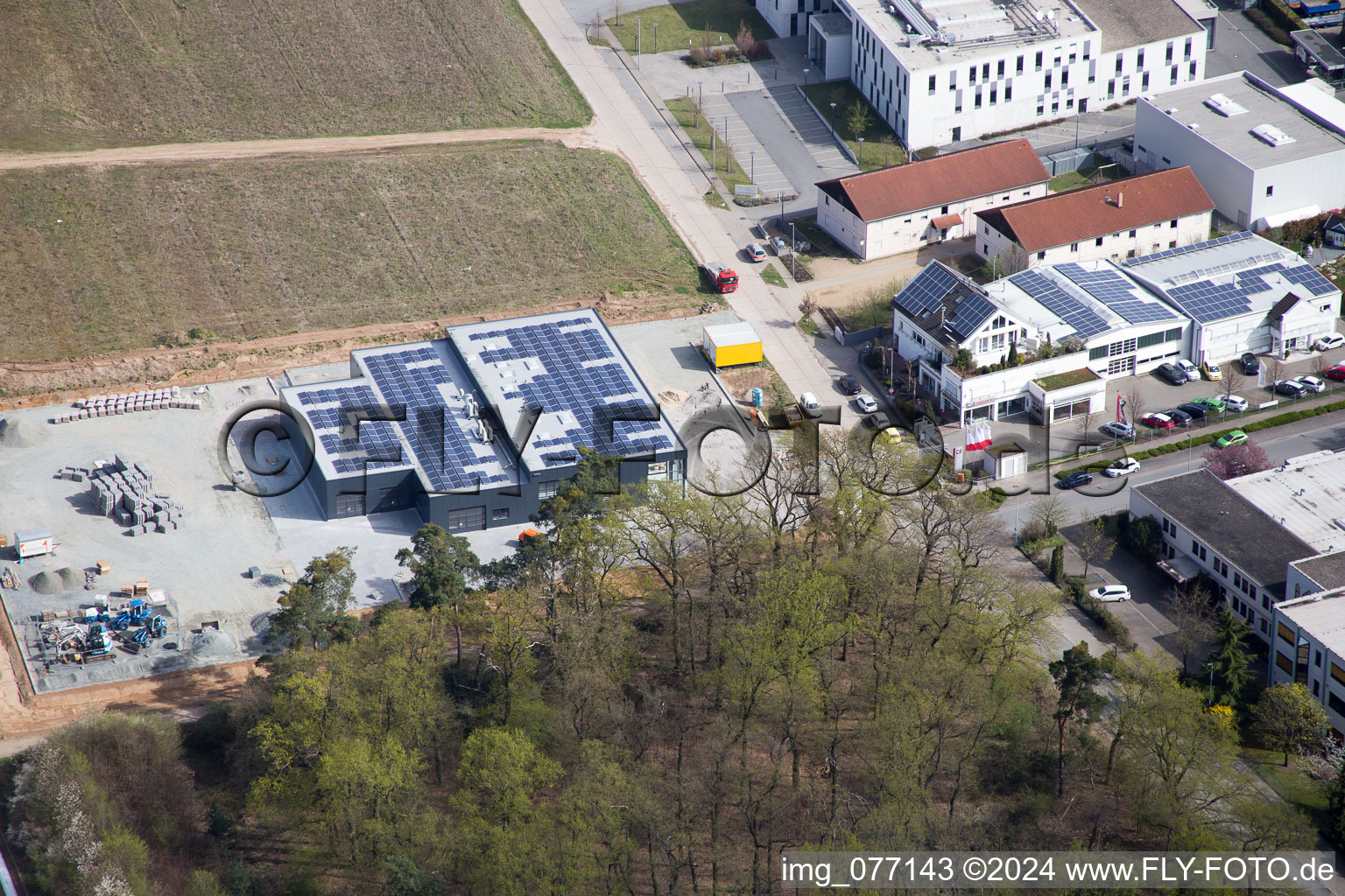 Vue aérienne de Alsbach-Hähnlein dans le département Hesse, Allemagne