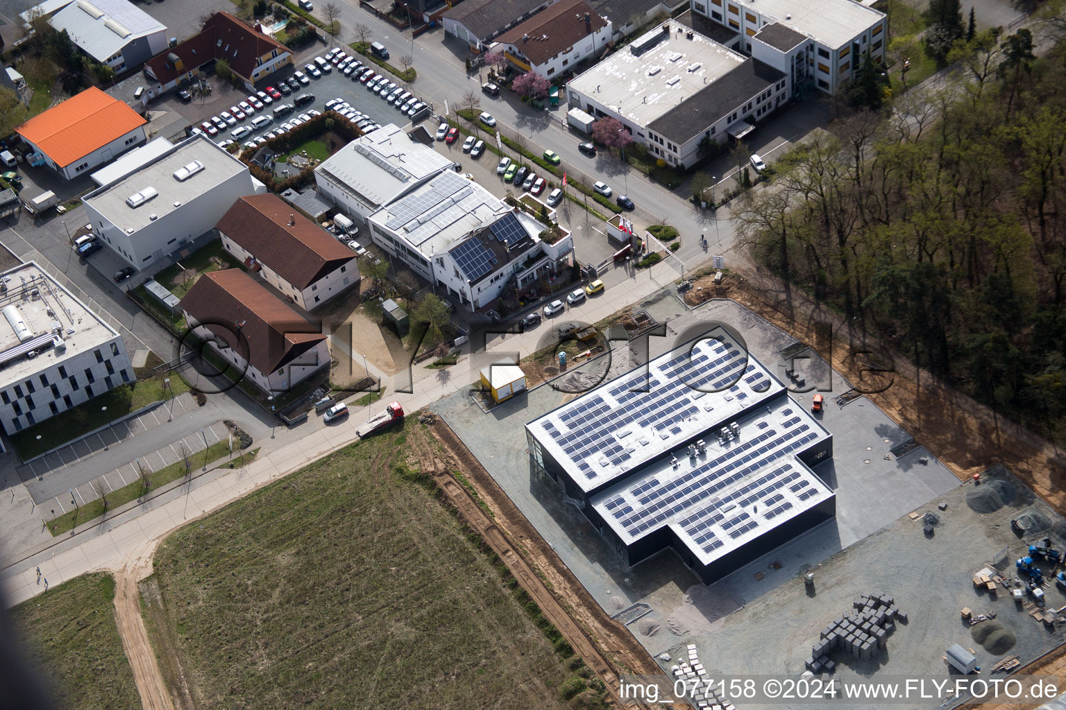 Alsbach-Hähnlein dans le département Hesse, Allemagne vue du ciel