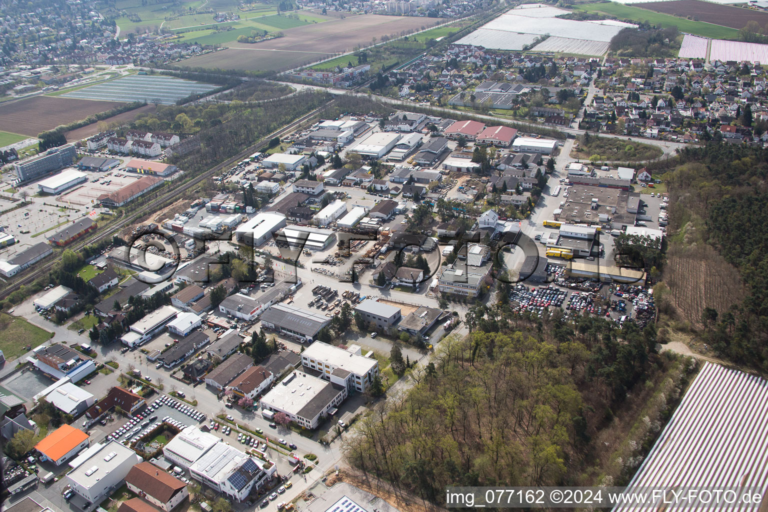 Image drone de Alsbach-Hähnlein dans le département Hesse, Allemagne