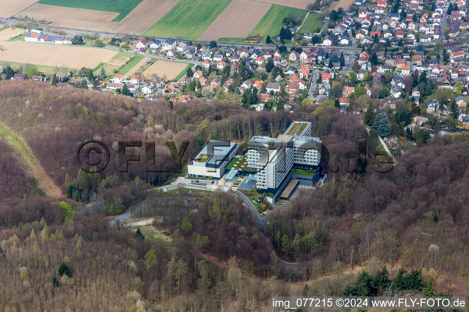 Photographie aérienne de Lufthansa Seeheim GmbH à Seeheim-Jugenheim dans le département Hesse, Allemagne