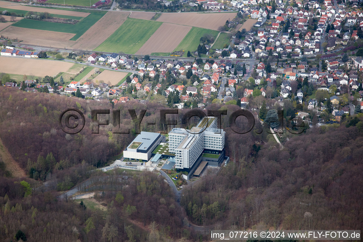 Vue aérienne de Lufthansa Seeheim à Seeheim-Jugenheim dans le département Hesse, Allemagne