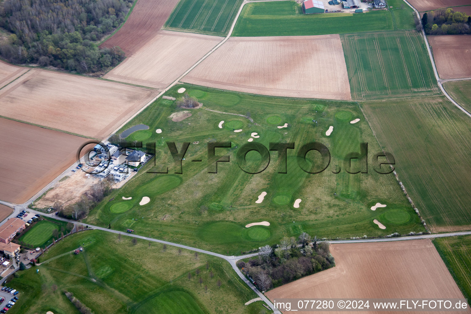 Photographie aérienne de Terrain de golf à Groß-Zimmern dans le département Hesse, Allemagne