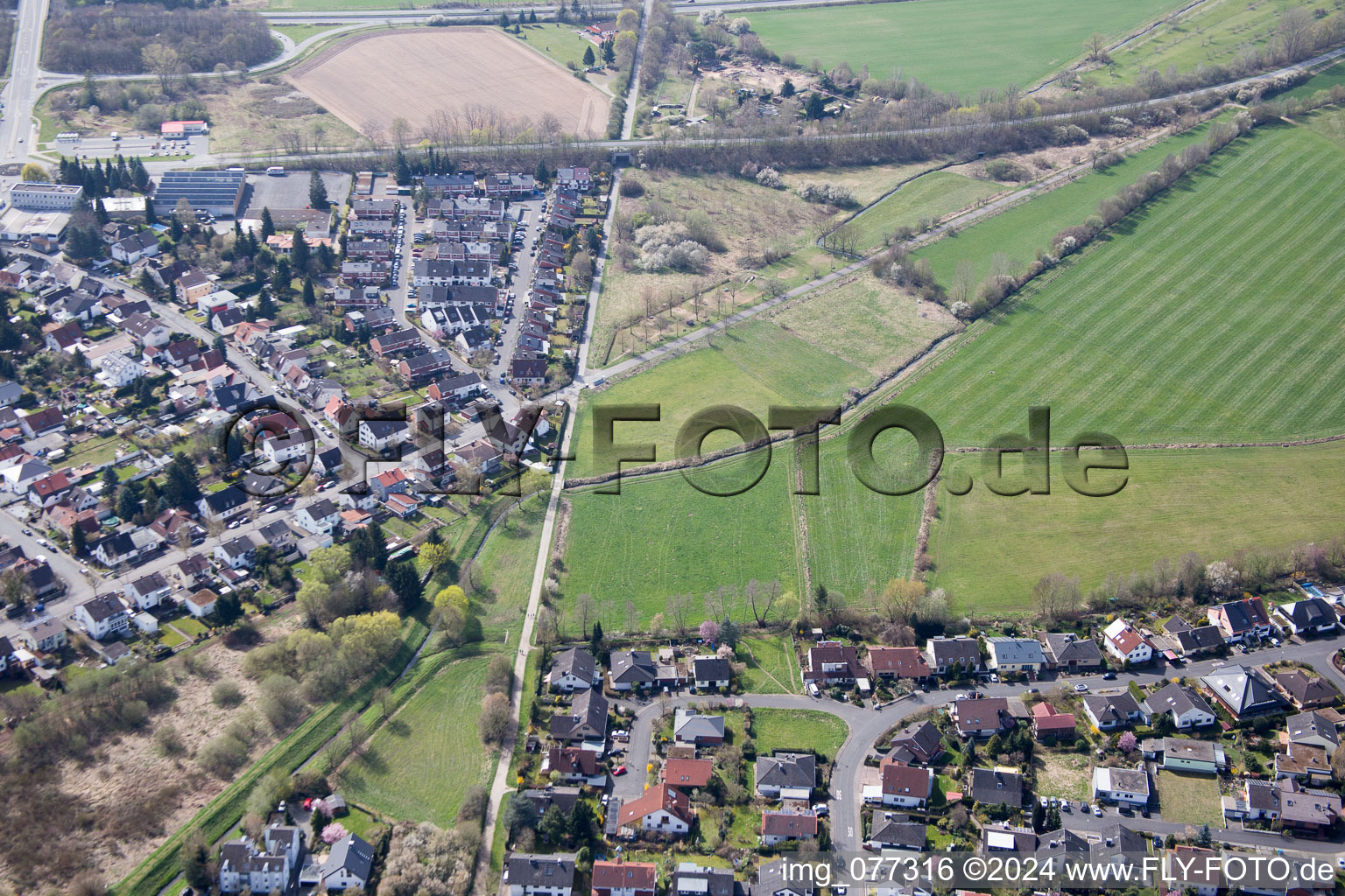 Image drone de Dieburg dans le département Hesse, Allemagne