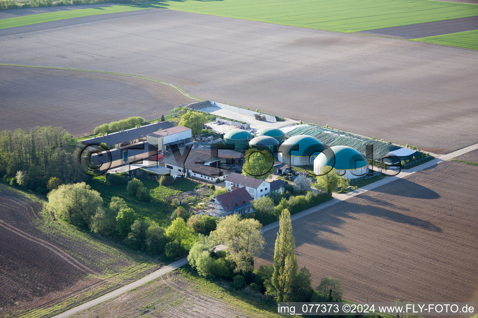 Vue aérienne de Winden dans le département Rhénanie-Palatinat, Allemagne