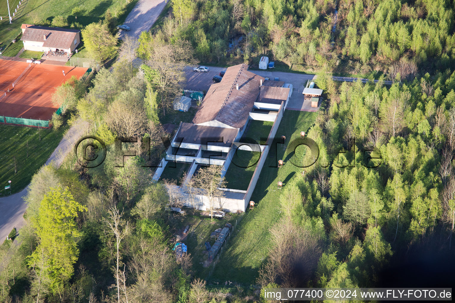 Steinweiler dans le département Rhénanie-Palatinat, Allemagne vue du ciel