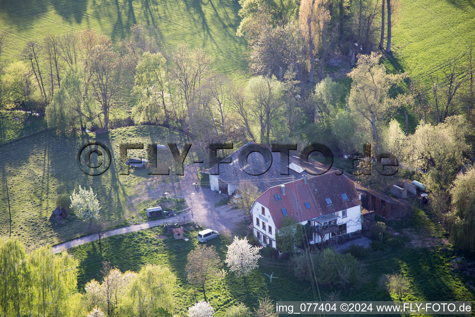 Image drone de Steinweiler dans le département Rhénanie-Palatinat, Allemagne