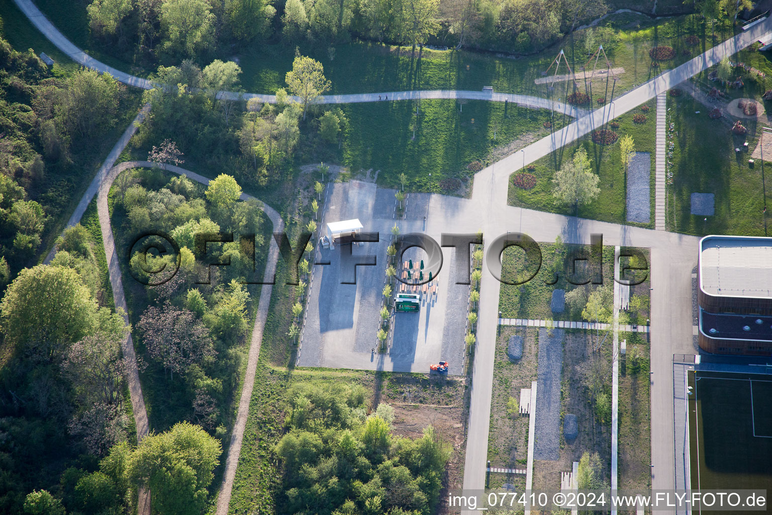 Photographie aérienne de Terrain du State Garden Show à Landau in der Pfalz dans le département Rhénanie-Palatinat, Allemagne