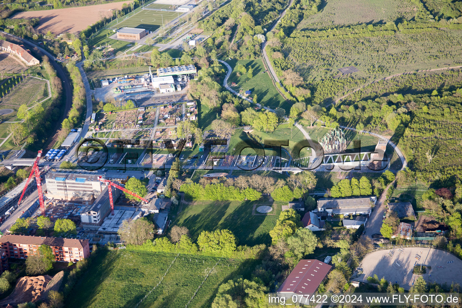 Salon national des jardins 2015 à Landau in der Pfalz dans le département Rhénanie-Palatinat, Allemagne hors des airs