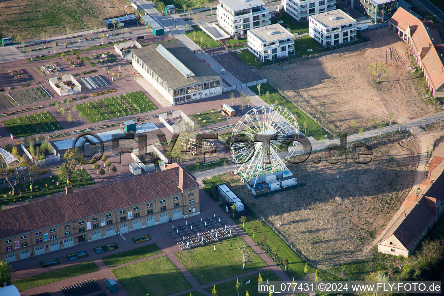 Image drone de Salon national des jardins 2015 à Landau in der Pfalz dans le département Rhénanie-Palatinat, Allemagne