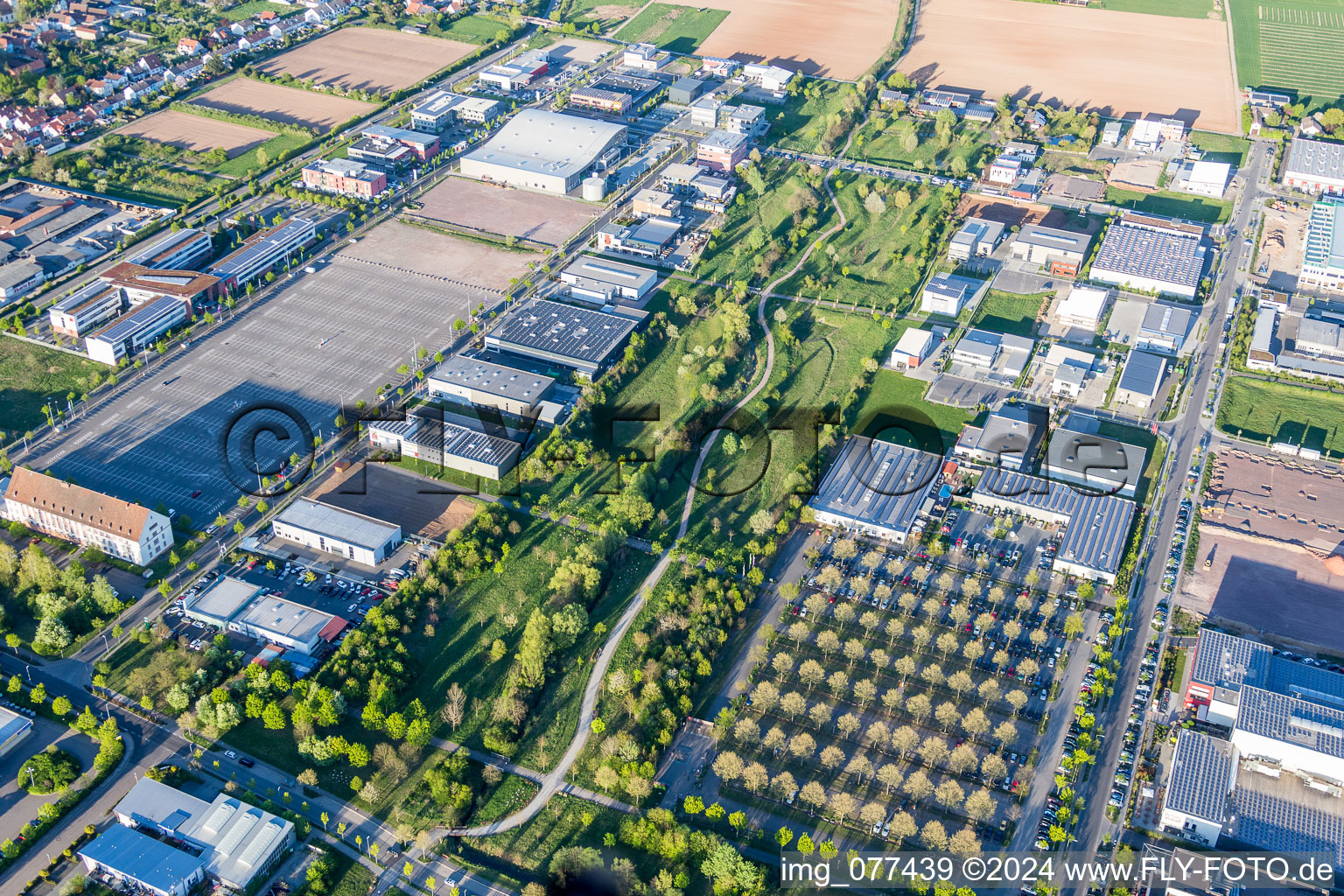 Vue aérienne de Terrain d'exposition pour le Salon horticole national 2015 à Landau in der Pfalz dans le département Rhénanie-Palatinat, Allemagne