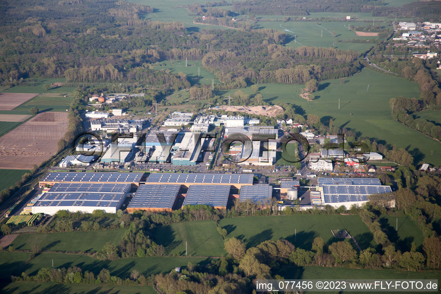 Vue aérienne de Landau in der Pfalz dans le département Rhénanie-Palatinat, Allemagne