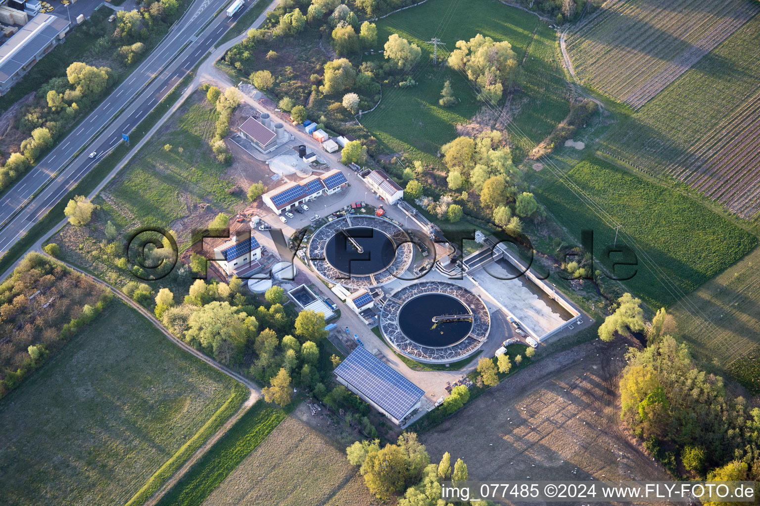 Photographie aérienne de Venningen dans le département Rhénanie-Palatinat, Allemagne