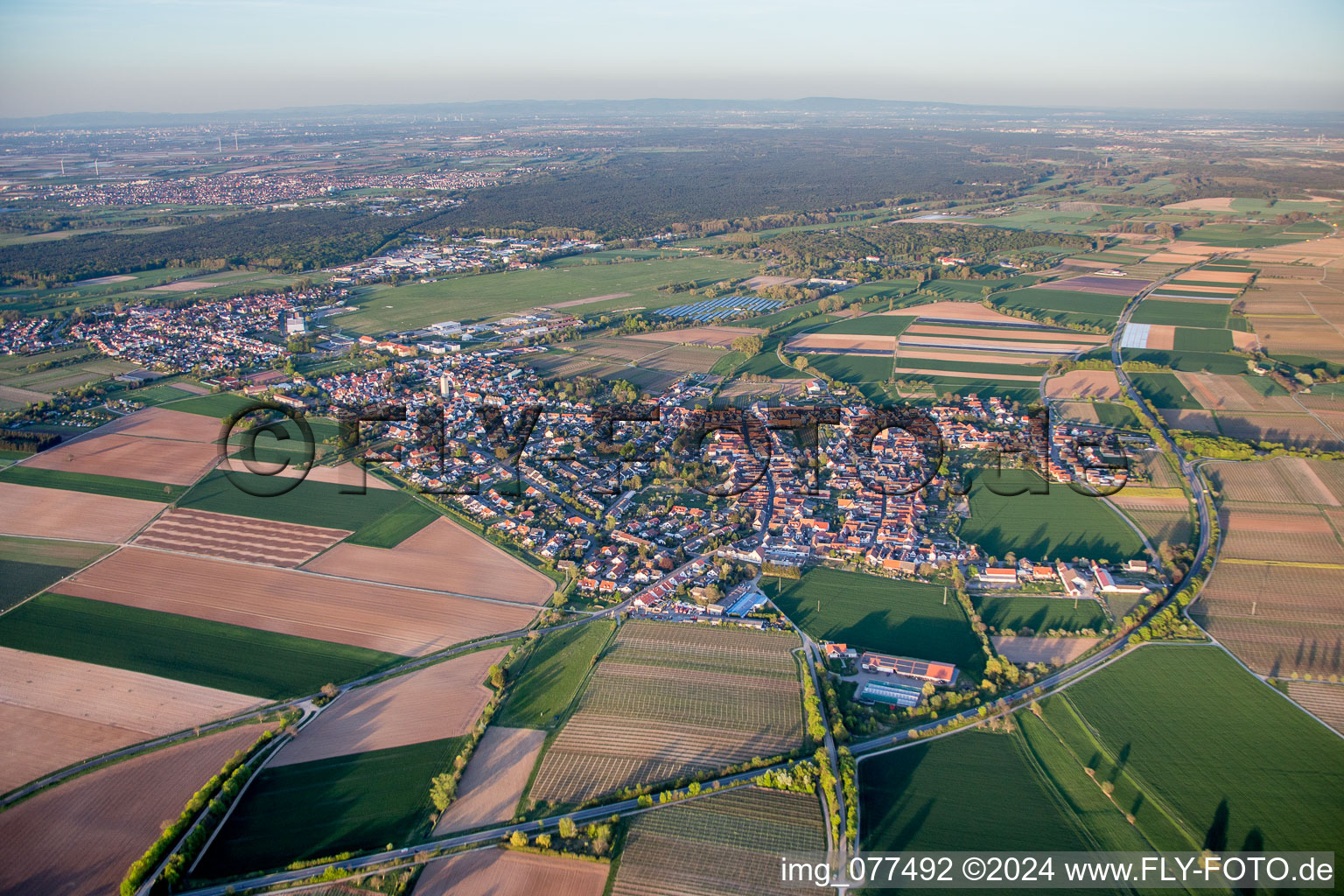 Vue aérienne de Quartier Lachen in Neustadt an der Weinstraße dans le département Rhénanie-Palatinat, Allemagne