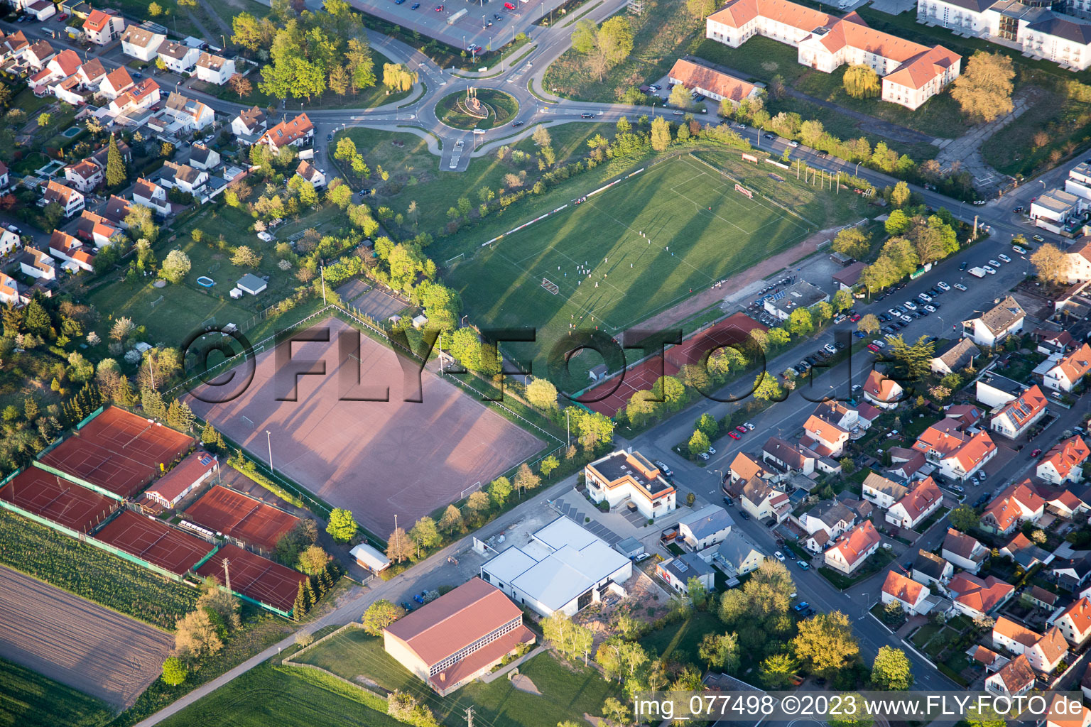 Vue oblique de Quartier Lachen in Neustadt an der Weinstraße dans le département Rhénanie-Palatinat, Allemagne