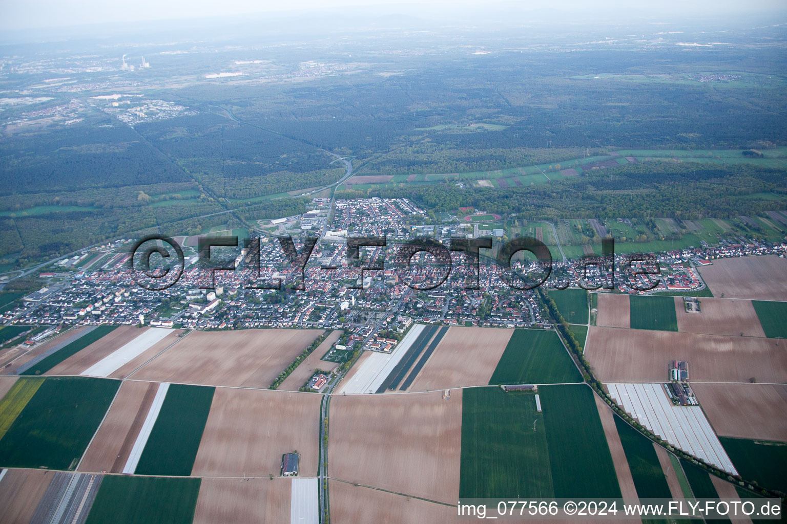 Photographie aérienne de Kandel dans le département Rhénanie-Palatinat, Allemagne