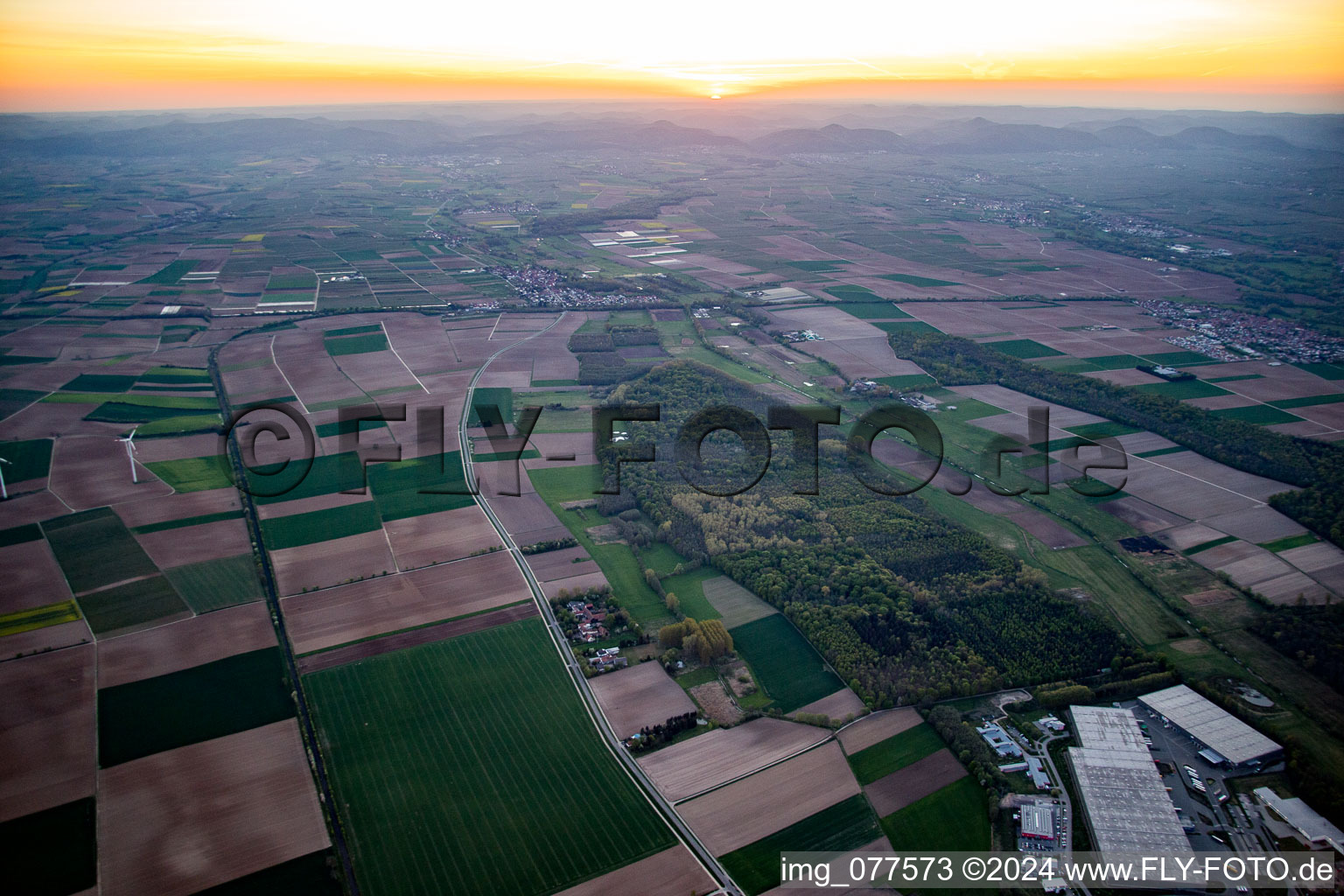 Image drone de Höfen dans le département Rhénanie-Palatinat, Allemagne