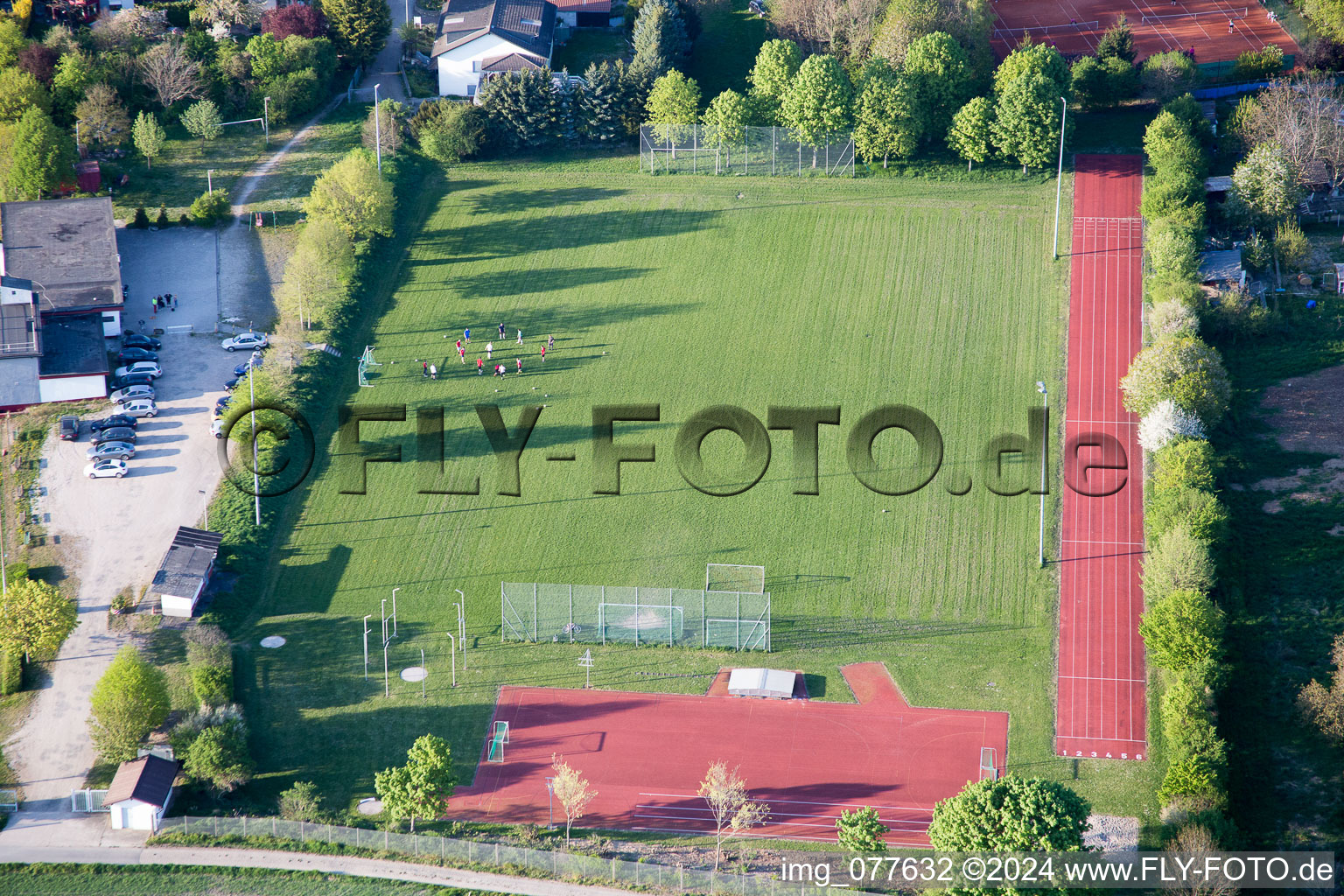 Photographie aérienne de Alsheim-Gronau dans le département Rhénanie-Palatinat, Allemagne