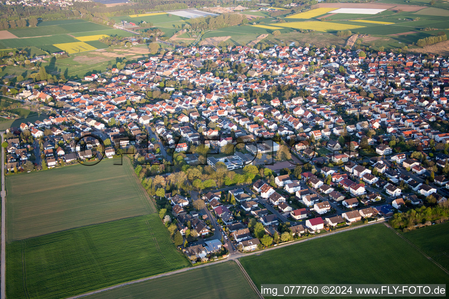 Alsbach-Hähnlein dans le département Hesse, Allemagne d'en haut