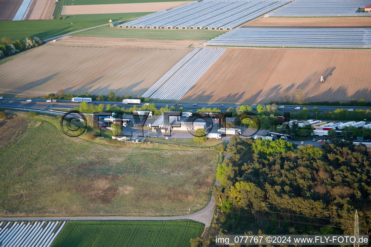 Alsbach-Hähnlein dans le département Hesse, Allemagne vue du ciel