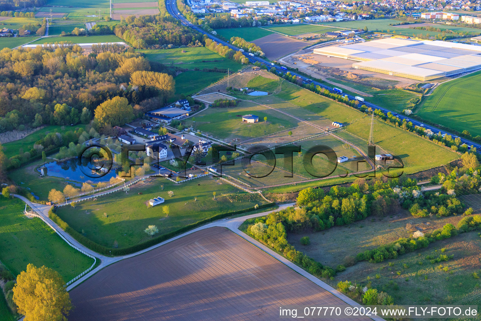 Image drone de Alsbach-Hähnlein dans le département Hesse, Allemagne