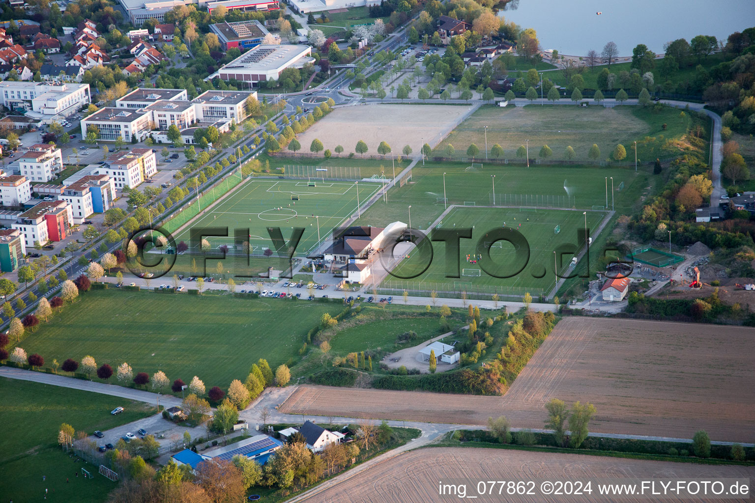 Photographie aérienne de Quartier Auerbach in Bensheim dans le département Hesse, Allemagne