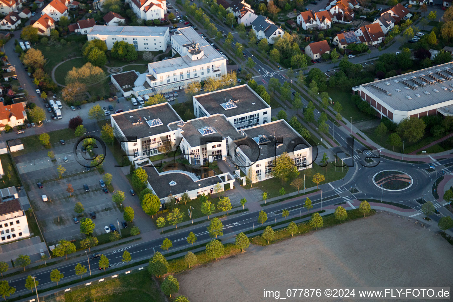 Bensheim dans le département Hesse, Allemagne du point de vue du drone