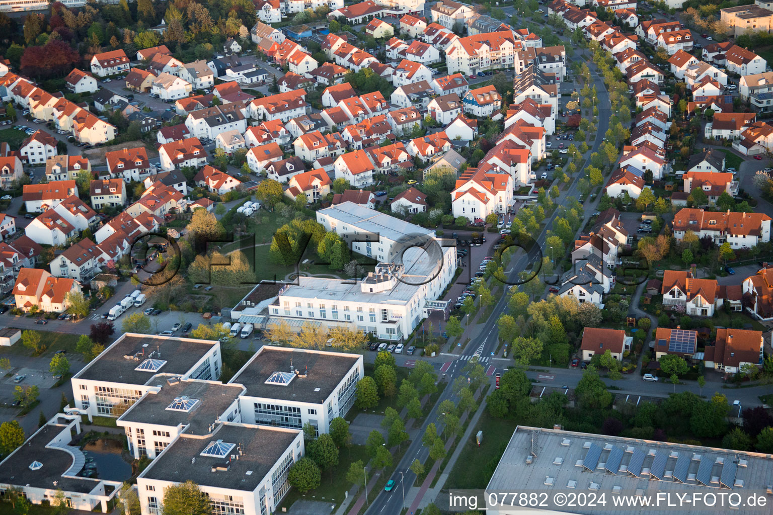 Photographie aérienne de Bensheim dans le département Hesse, Allemagne