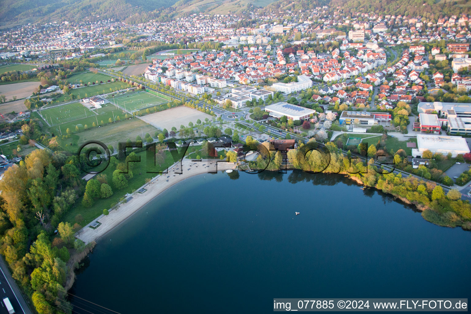 Bensheim dans le département Hesse, Allemagne d'en haut