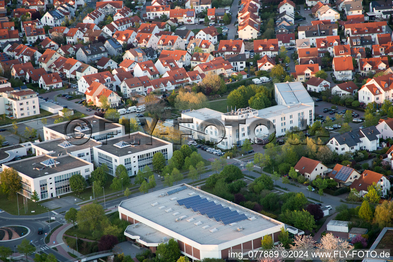 Bensheim dans le département Hesse, Allemagne vue d'en haut