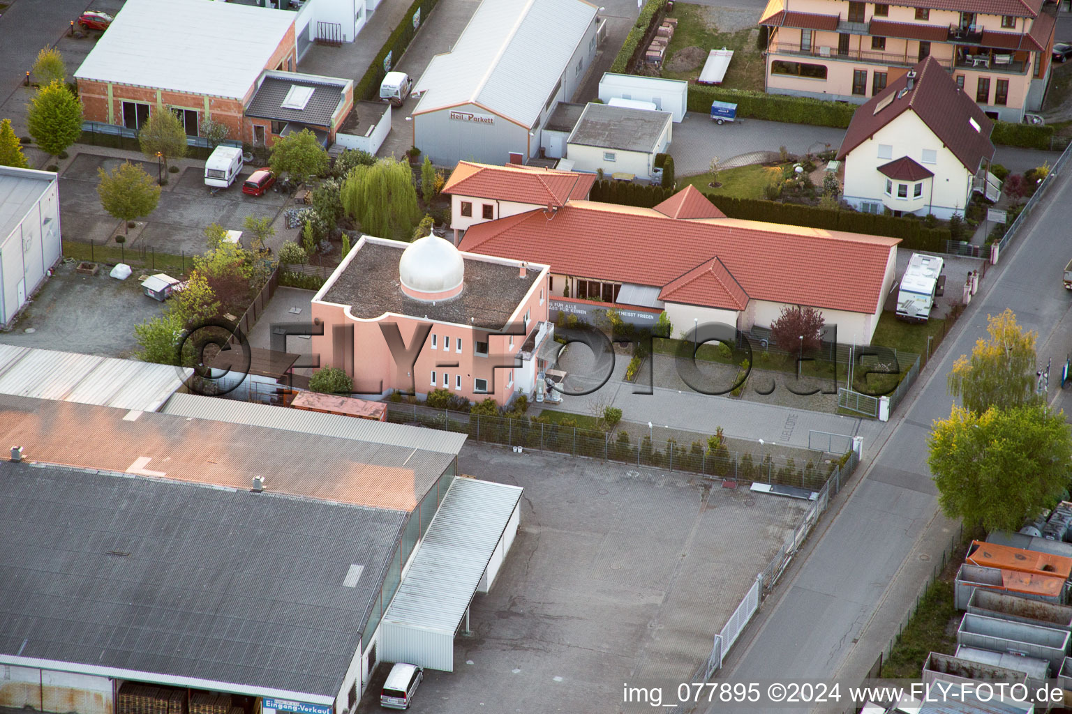 Enregistrement par drone de Bensheim dans le département Hesse, Allemagne